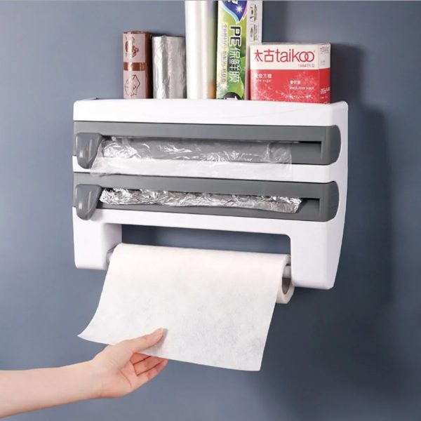 Dispensador Triple de Papel para la Cocina