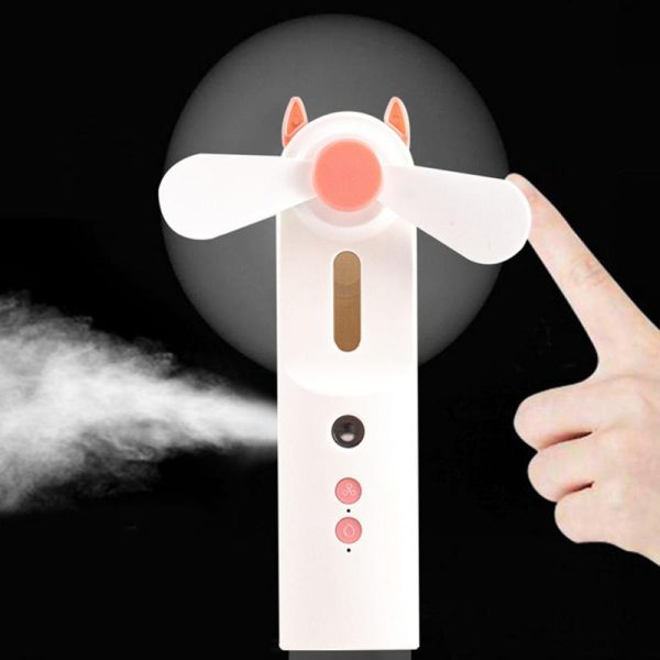 Mini Humidificador - Ventilador portátil recargable