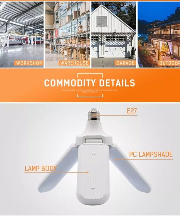 Luz Led Trébol de 45 watts de consumo y 300 de potencia. - Imagen 9