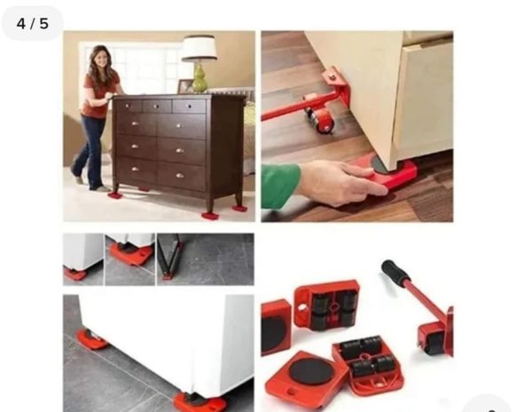 Elevador Para Mover Muebles Pesados 5 Piezas Moving Helpers - Imagen 5