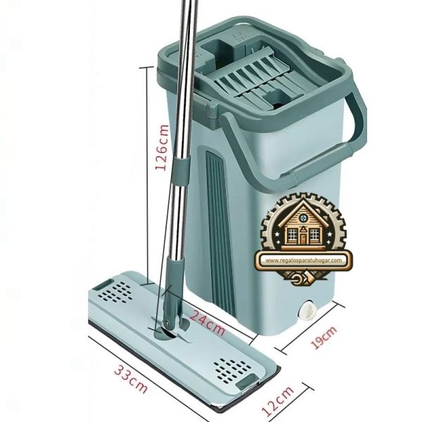 Mopa con Trapo de Microfibra: Ultra Absorbente, Limpia en segundos y sin esfuerzo - Imagen 6