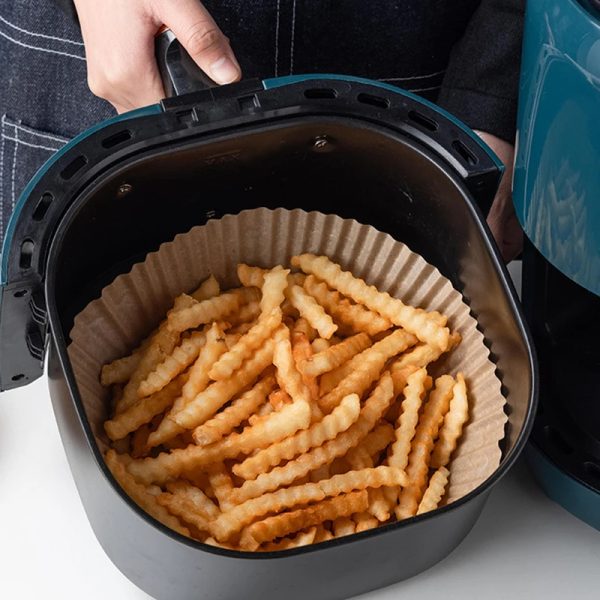 Papel para Air Fryer (Paquete ultra resistente y limpio de 50 unidades) - Imagen 7