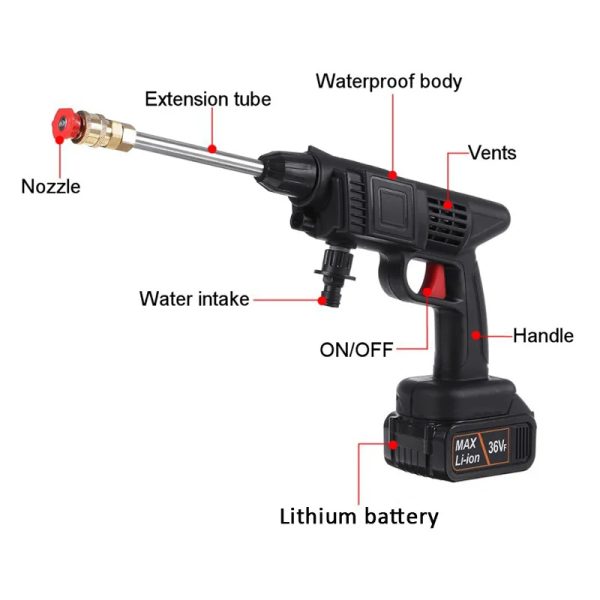 Pistola Hidrolavadora agua a Presión - Imagen 2