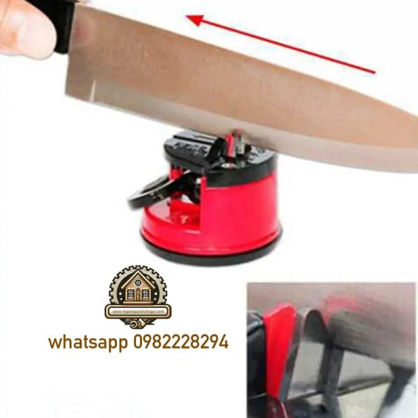 Afilador de Cocina Seguro para cuchillos, afiladora de tungsteno con ventosa.