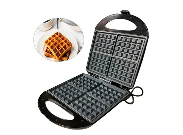 Wafflera - Mixtera XL de 4 placas, 1400w - Imagen 3