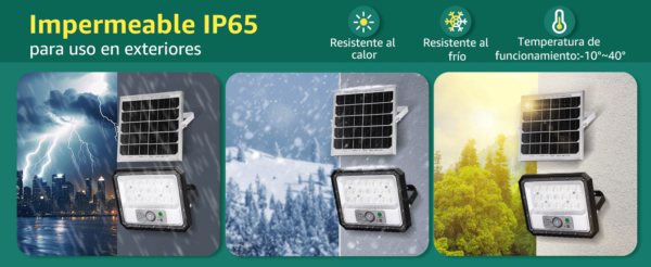 Reflector con sensores con batería solar (incluye panel) - Imagen 7